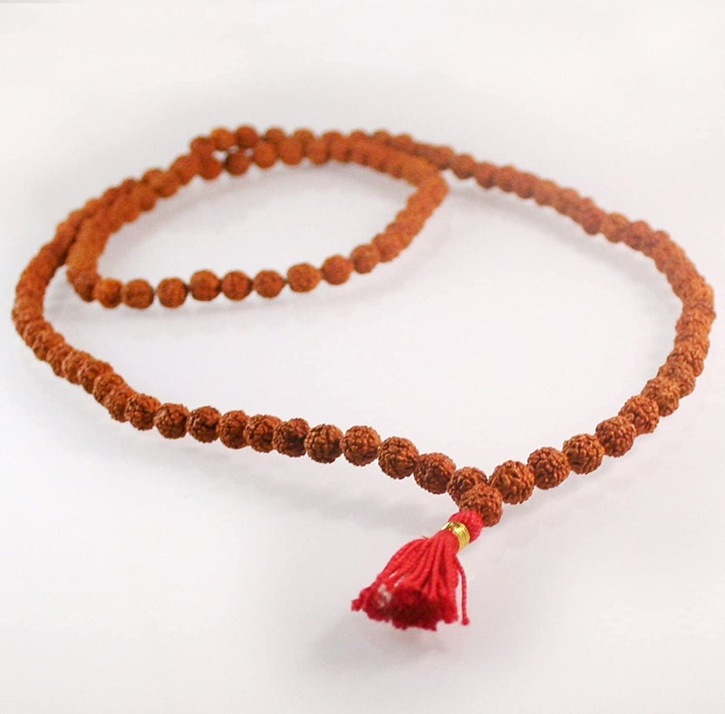 IS4A Rudraksha Japa Mala 108 + 1 Beads Prayer Beads - Image 5